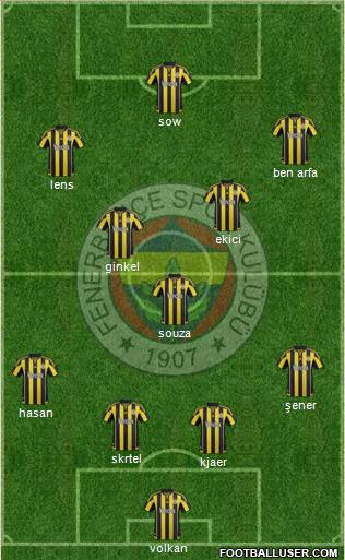 Fenerbahçe SK Formation 2016