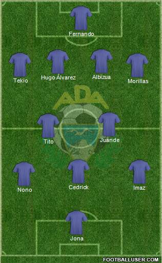 A.D. Alcorcón 4-5-1 football formation