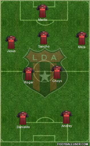 Liga Deportiva Alajuelense football formation