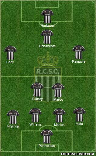 Sporting du Pays de Charleroi 4-4-1-1 football formation