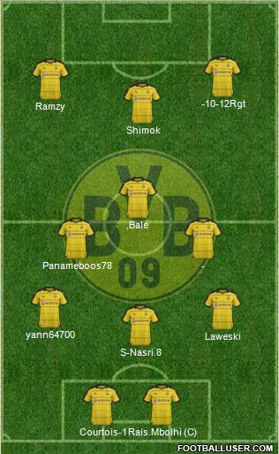 Borussia Dortmund Formation 2017