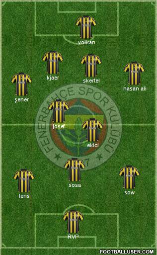 Fenerbahçe SK Formation 2017