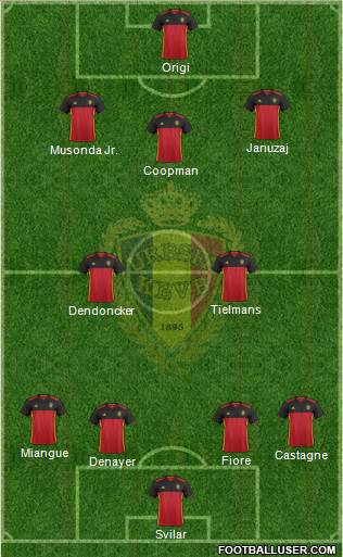 Belgium Formation 2017