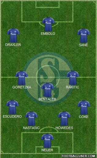 FC Schalke 04 Formation 2017