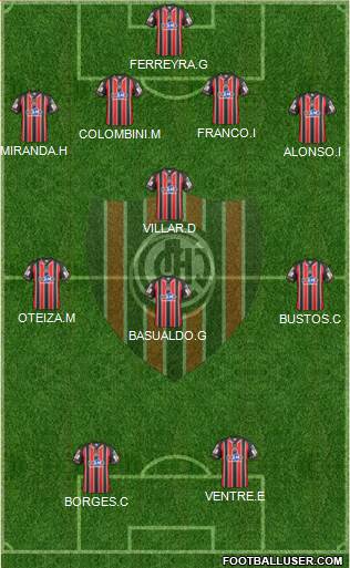 Chacarita Juniors Formation 2017