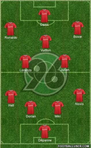 Hannover 96 Formation 2017