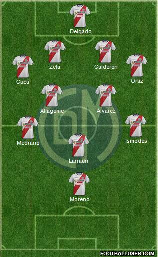 CC Deportivo Municipal 4-2-3-1 football formation