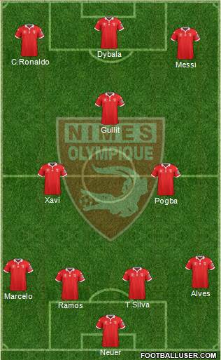 Nîmes Olympique Formation 2017