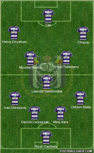 RSC Anderlecht Formation 2017