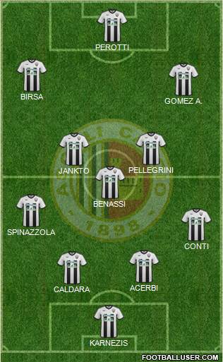 Ascoli 4-3-3 football formation