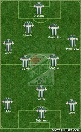 C Oriente Petrolero football formation