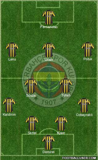 Fenerbahçe SK Formation 2017