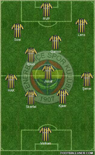 Fenerbahçe SK Formation 2017