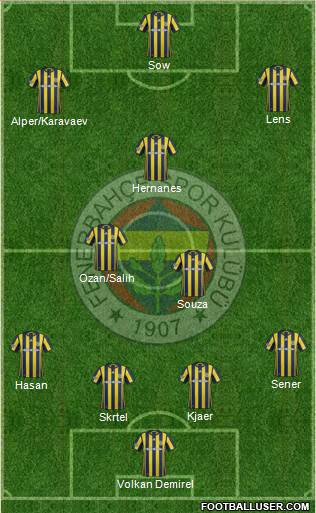 Fenerbahçe SK Formation 2017