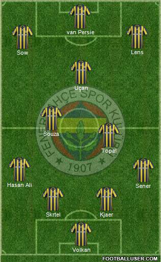 Fenerbahçe SK Formation 2017