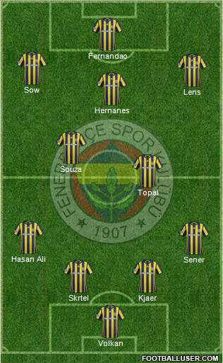 Fenerbahçe SK Formation 2017