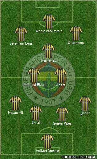Fenerbahçe SK Formation 2017