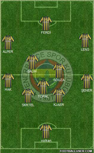 Fenerbahçe SK Formation 2017
