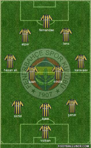 Fenerbahçe SK Formation 2017