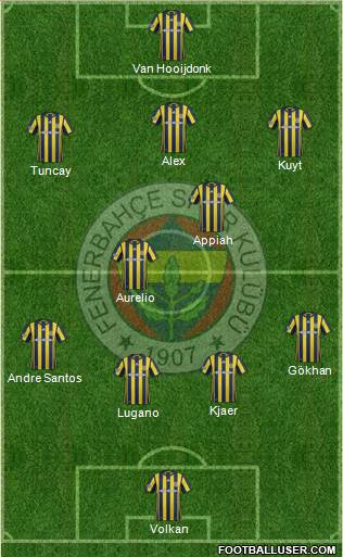 Fenerbahçe SK Formation 2017