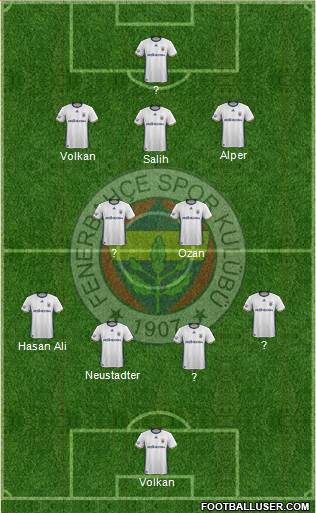 Fenerbahçe SK Formation 2017