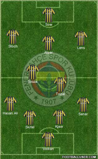 Fenerbahçe SK Formation 2017