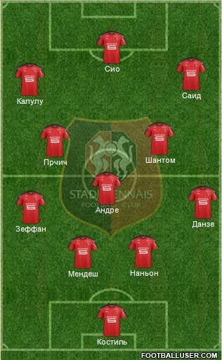 Stade Rennais Football Club Formation 2017