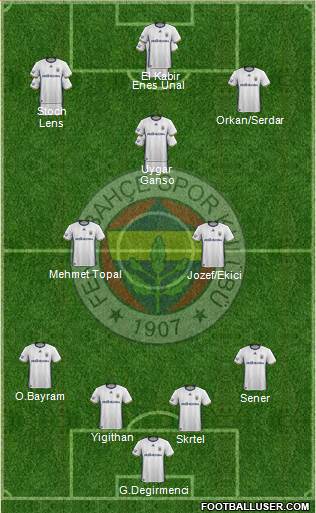 Fenerbahçe SK Formation 2017