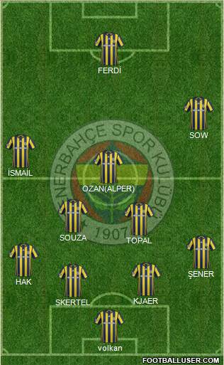 Fenerbahçe SK Formation 2017
