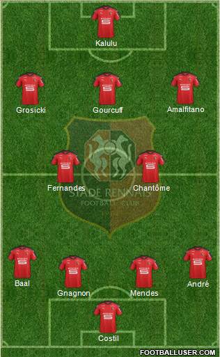 Stade Rennais Football Club Formation 2017