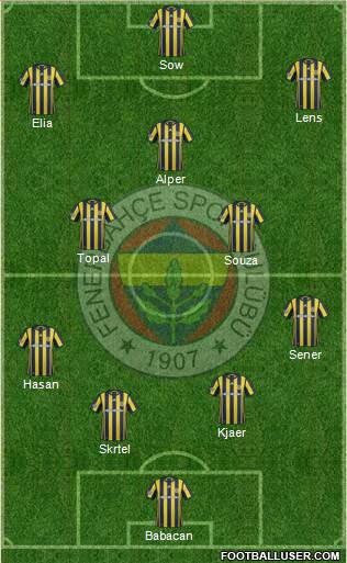 Fenerbahçe SK Formation 2017