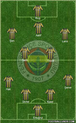 Fenerbahçe SK Formation 2017