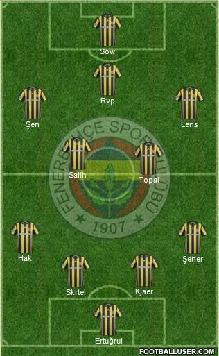 Fenerbahçe SK Formation 2017
