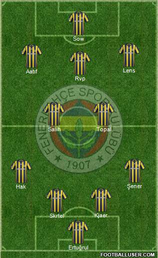 Fenerbahçe SK Formation 2017