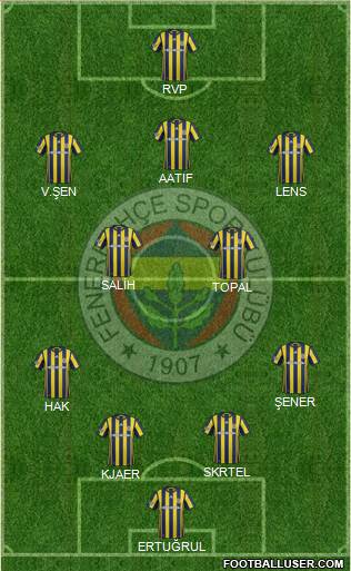 Fenerbahçe SK Formation 2017