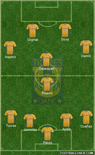Club Universitario de Nuevo León Formation 2017