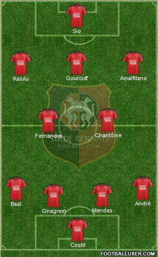 Stade Rennais Football Club Formation 2017