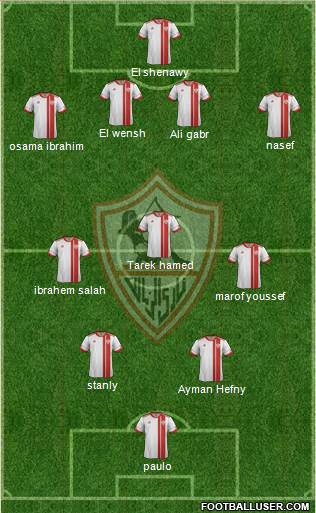 Zamalek Sporting Club Formation 2017
