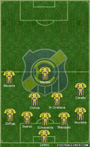 CD Everton de Viña del Mar S.A.D.P. Formation 2017