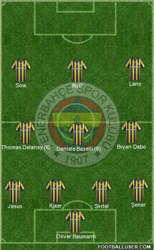 Fenerbahçe SK Formation 2017
