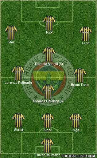 Fenerbahçe SK Formation 2017