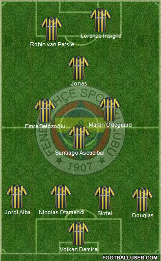 Fenerbahçe SK Formation 2017