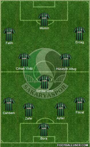 Sakaryaspor A.S. Formation 2017