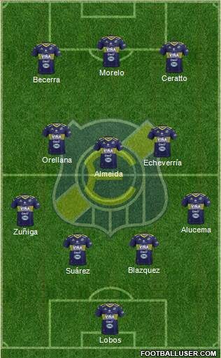 CD Everton de Viña del Mar S.A.D.P. Formation 2017
