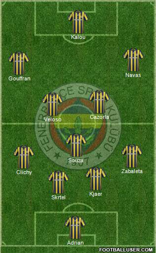 Fenerbahçe SK Formation 2017