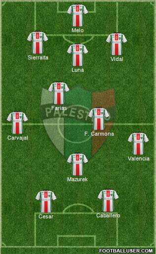 CD Palestino S.A.D.P. Formation 2017