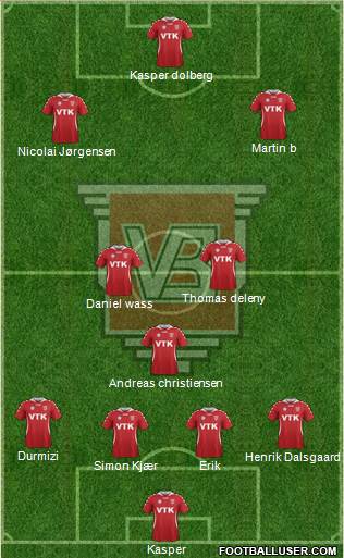Vejle Boldklub Formation 2017