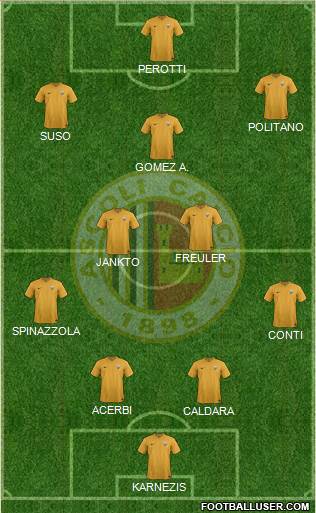 Ascoli 4-2-3-1 football formation