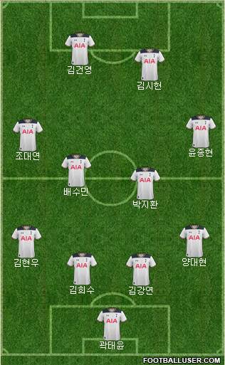 Tottenham Hotspur Formation 2017