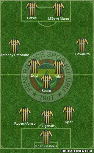 Fenerbahçe SK Formation 2017